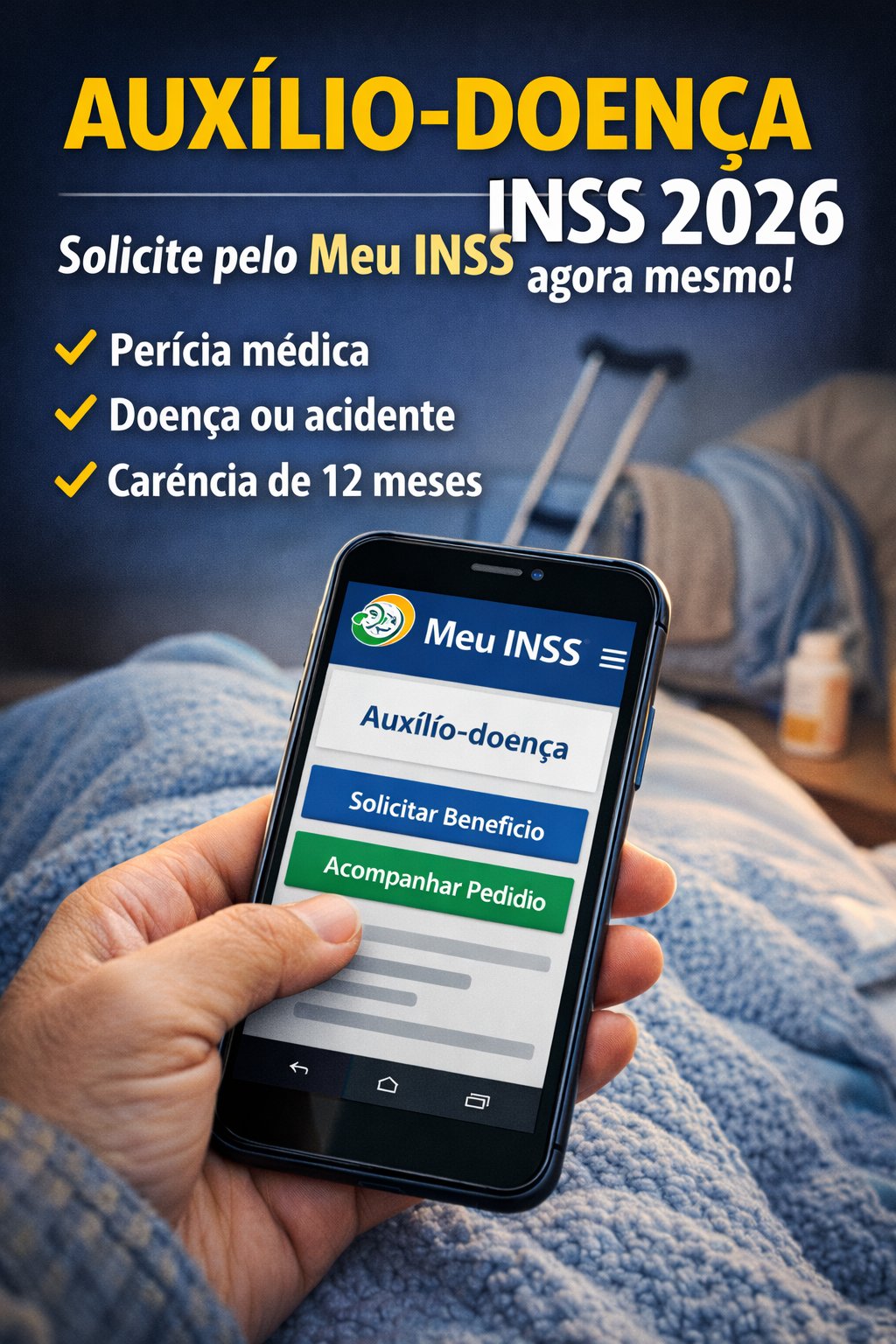 Auxílio-Doença INSS 2026: quem tem direito, valor do benefício e como solicitar