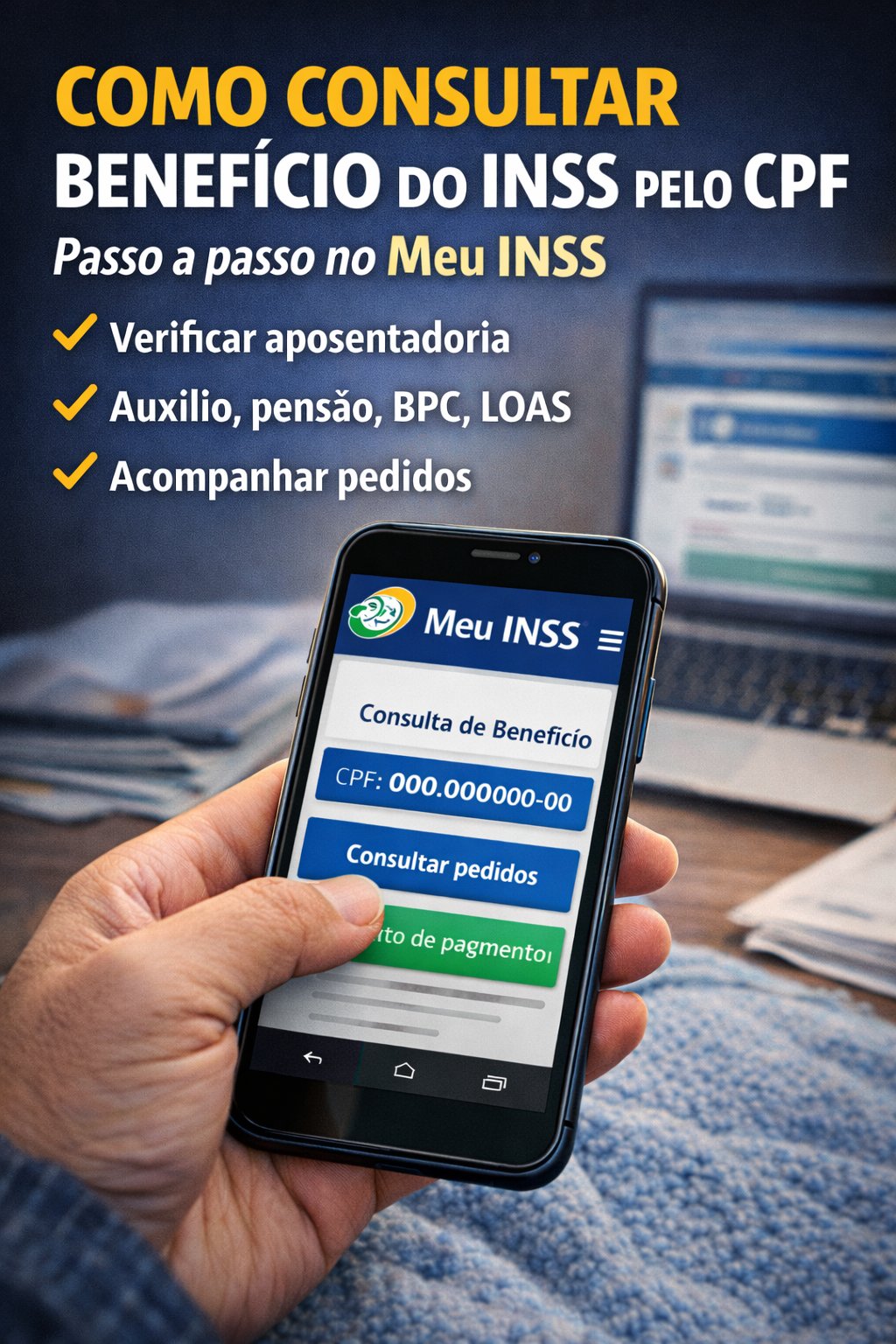 Como consultar benefício do INSS pelo CPF (passo a passo no Meu INSS)