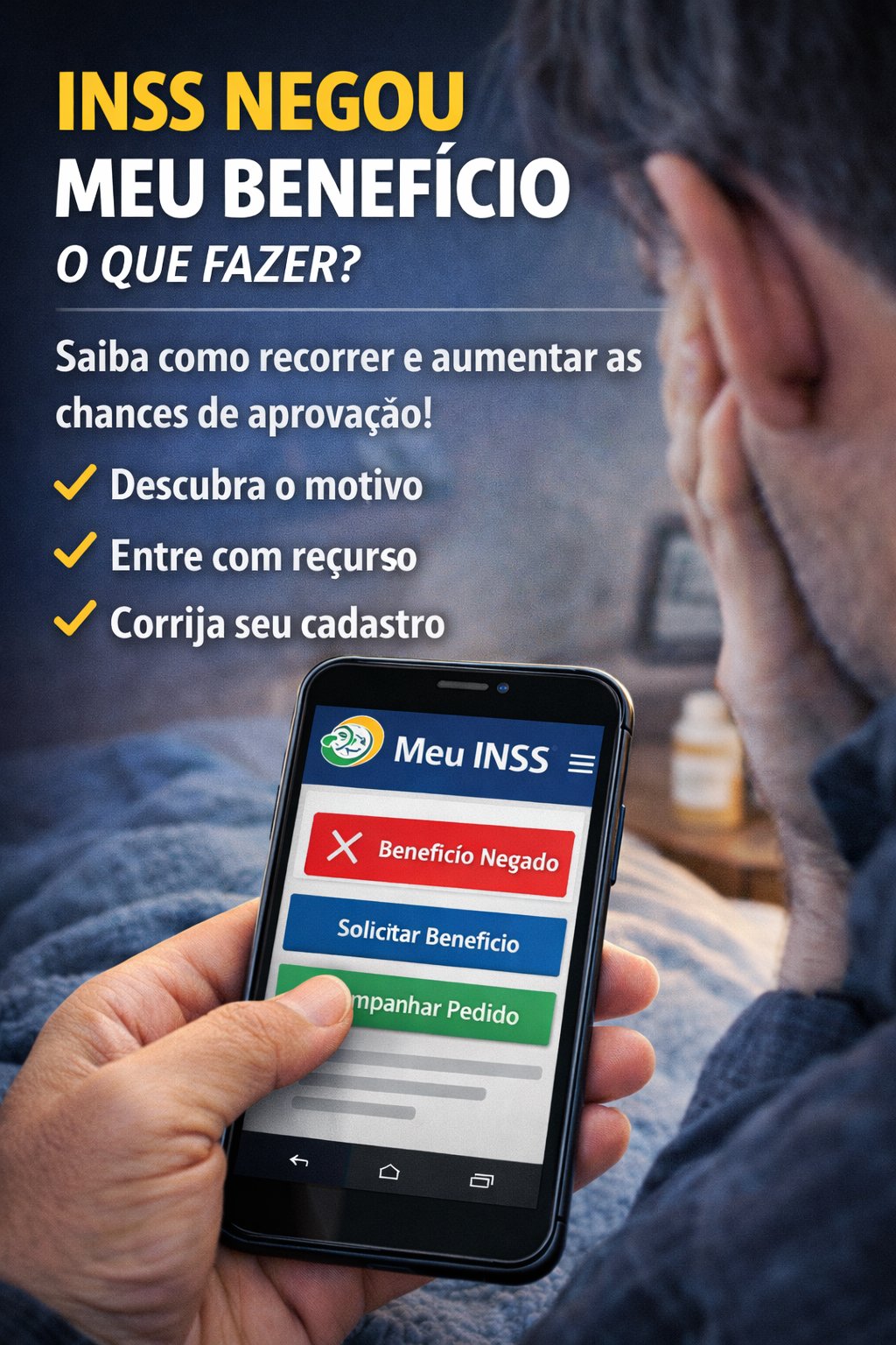 INSS negou meu benefício: o que fazer, como recorrer e aumentar as chances de aprovação