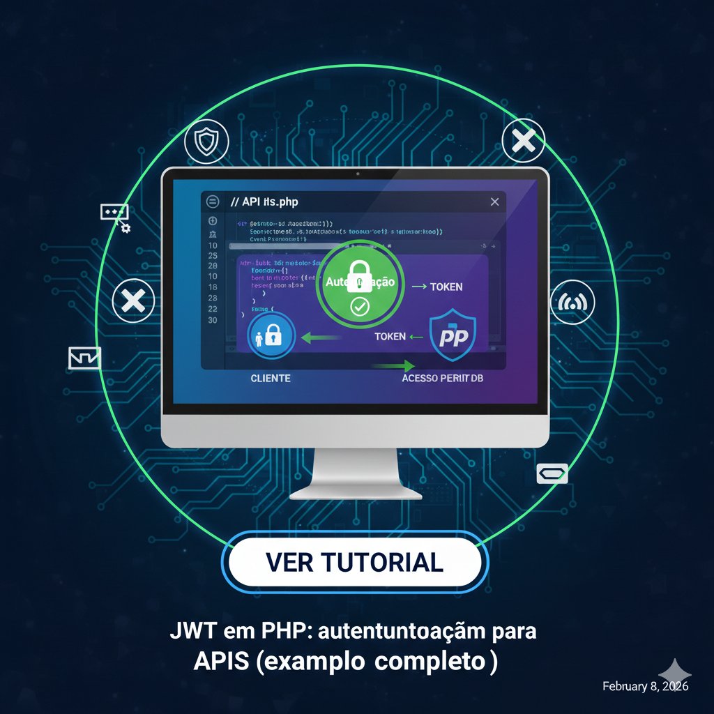 JWT em PHP: autenticação segura para APIs (exemplo completo)