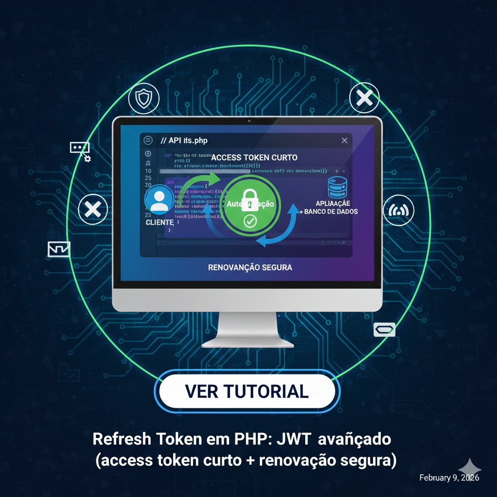 Refresh Token em PHP: JWT avançado (access token curto + renovação segura)