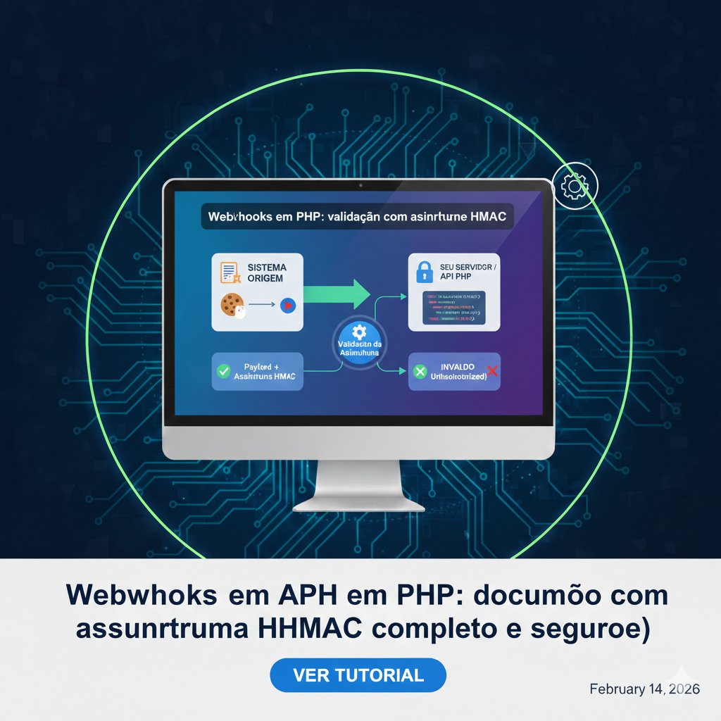 Webhooks em PHP: validação com assinatura HMAC (exemplo completo e seguro)