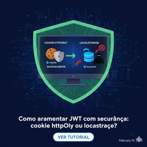 Como armazenar JWT com segurança: cookie httpOnly ou localStorage?