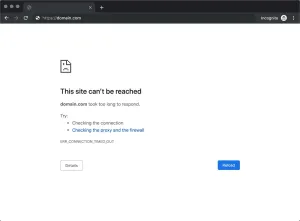 Como corrigir ERR_CONNECTION_TIMED_OUT e DNS_PROBE_FINISHED_NXDOMAIN (guia prático)