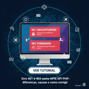 Erro 401 e 403 em APIs PHP: diferenças, causas e como corrigir