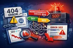 Erros 404, redirecionamentos e falhas HTTP: como esses problemas derrubam o SEO do site