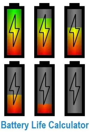 Calcule autonomia estimada de bateria ou nobreak com base em watts, Wh ou Ah e tensão, considerando eficiência