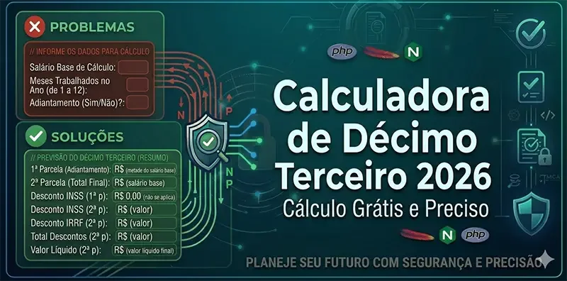 Calculadora de Décimo Terceiro 2026