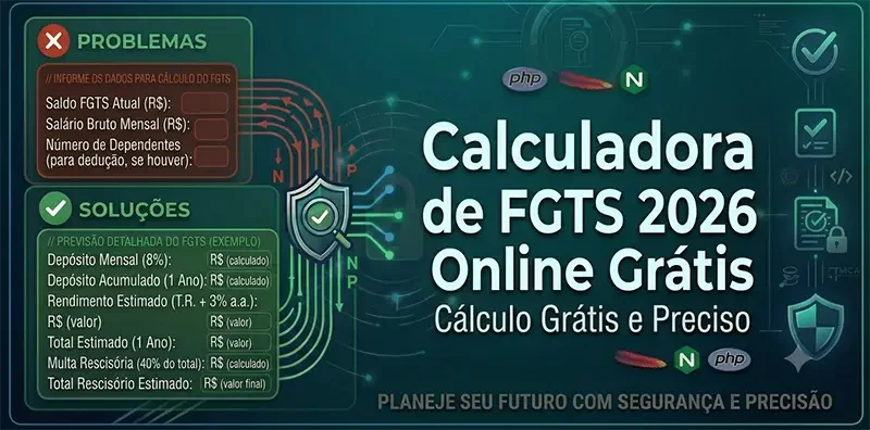 Calculadora de FGTS 2026